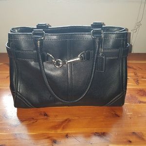 Coach handbag, small, black, authentic